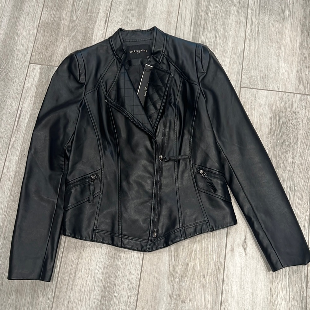 Chatelaine Ravi New with Tags Faux Leather Jacket Size 95, US Size 2